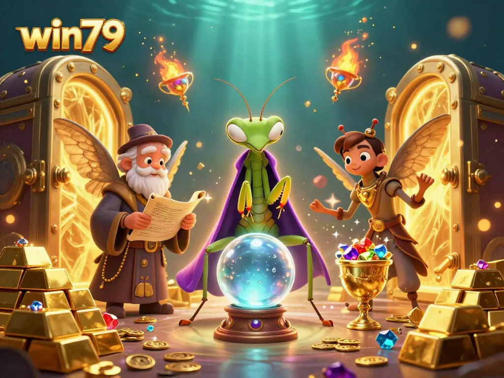 Experience fortune-telling and rich treasure with win79 in this vibrant casino scene.