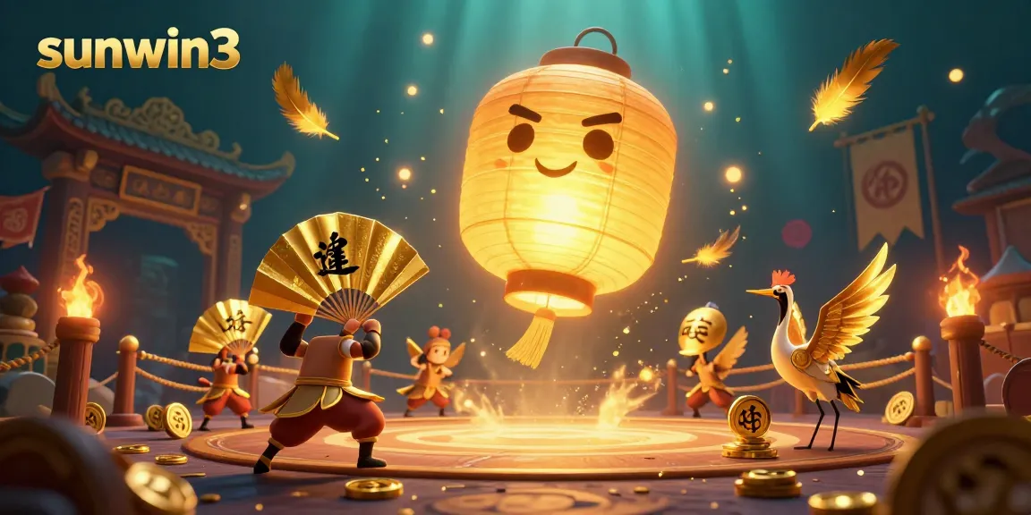 Experience the thrilling world of sunwin3 with golden lantern spirits and vibrant casino action.